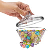 Crystalia Decorative Glass Candy Jar with Lid - CRYSTALIA GLASS